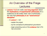 Click to View: 3. An Overview of the Frege Lectures