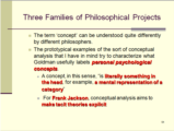 Click to View: 54. Three Families of Philosophical Projects