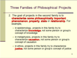 Click to View: 55. Three Families of Philosophical Projects