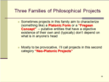 Click to View: 56. Three Families of Philosophical Projects
