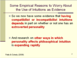 Click to View: 87. Some Empirical Reasons to Worry About the Use of Intuitions as Evidence
