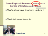Click to View: 95. Some Empirical Reasons to Worry About the Use of Intuitions as Evidence