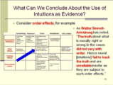 Click to View: 61. What Can We Conclude About the Use of Intuitions as Evidence?