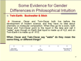 Click to View: 57. Some Evidence for Gender Differences in Philosophical Intuition
